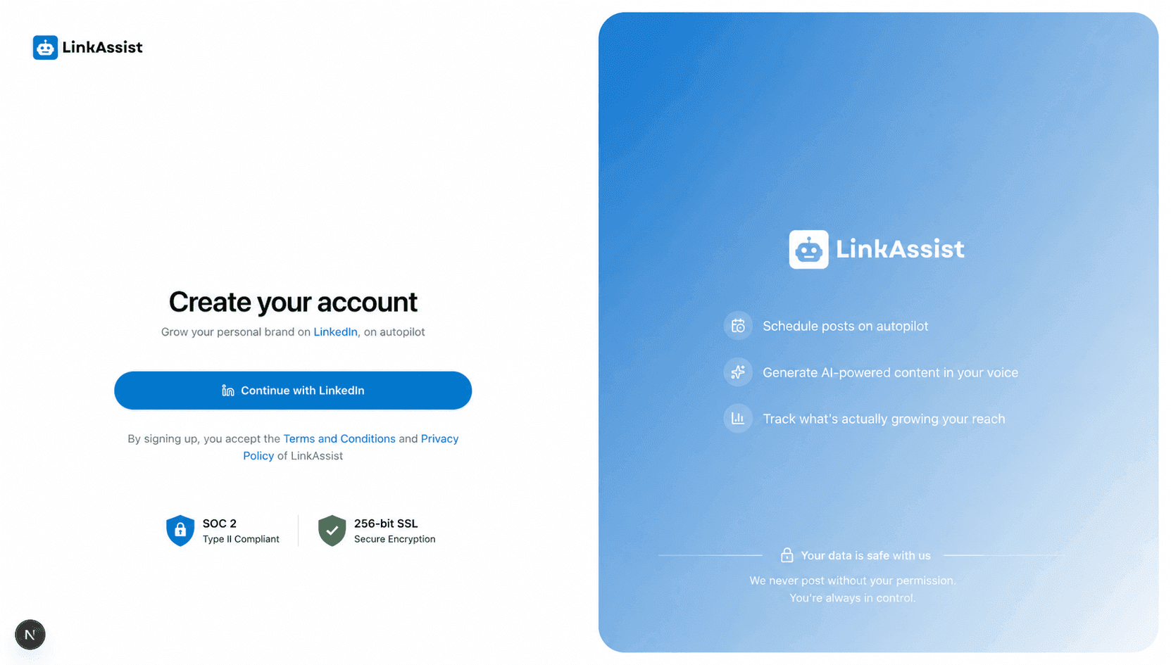 Fingerprint and signature over a faded LinkedIn feed — your unique voice vs generic posts